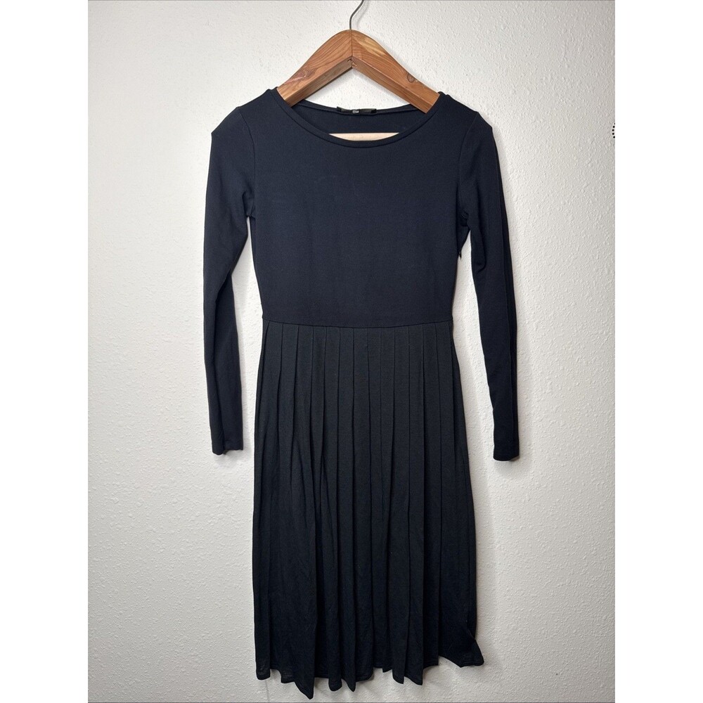 Max Mara Weekend Pleated Ballet Dress Size Small Black